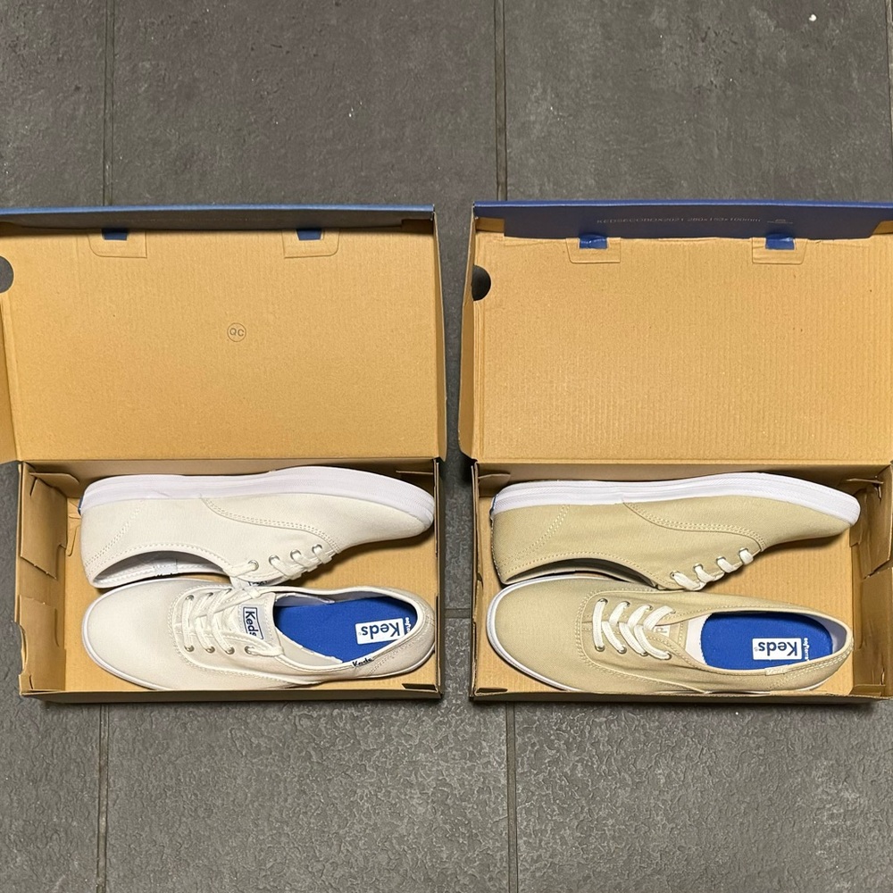 BNIB brand new canvas sneakers Keds white available 7.5